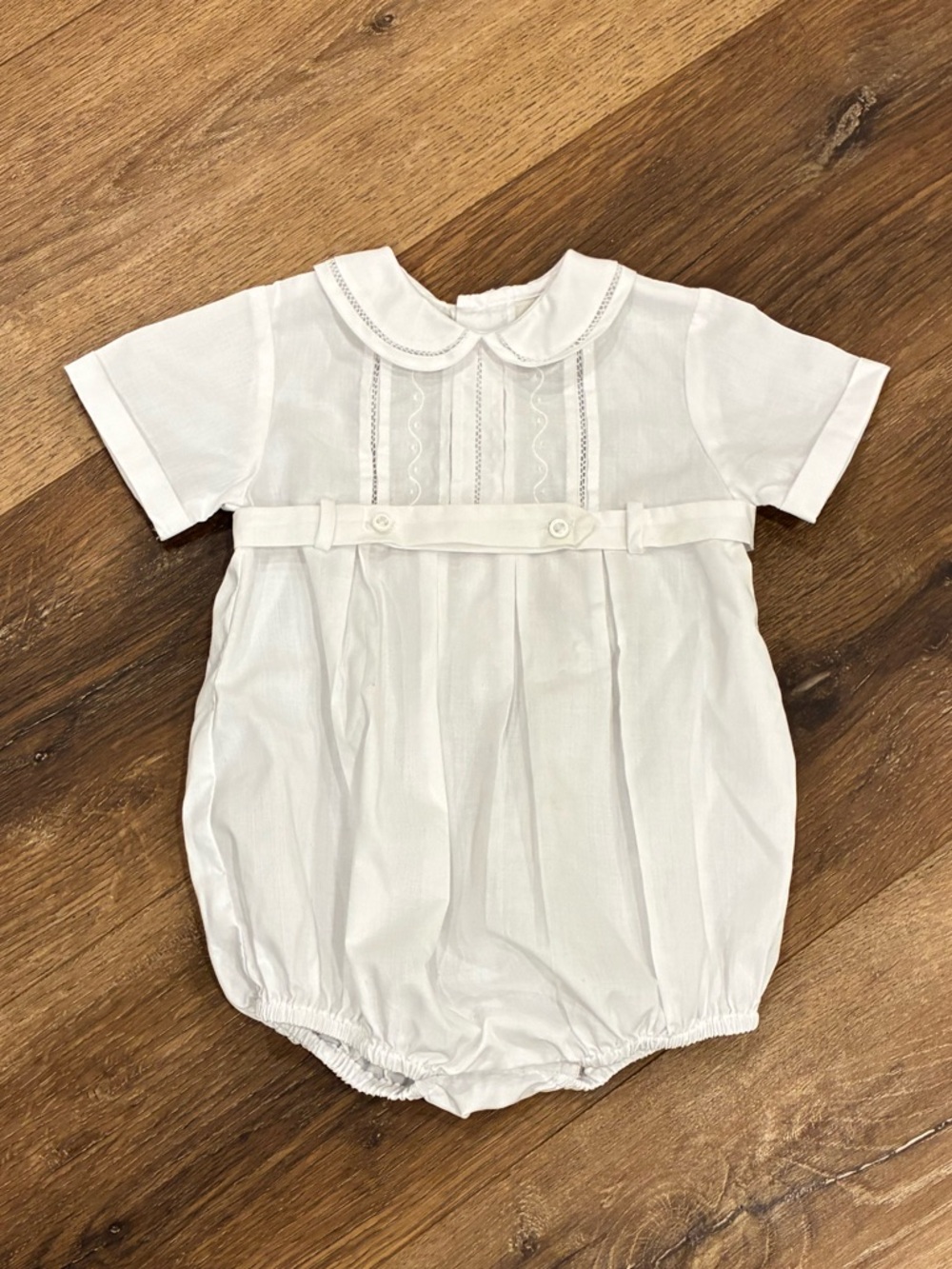 Classic White Baby One-Piece Romper